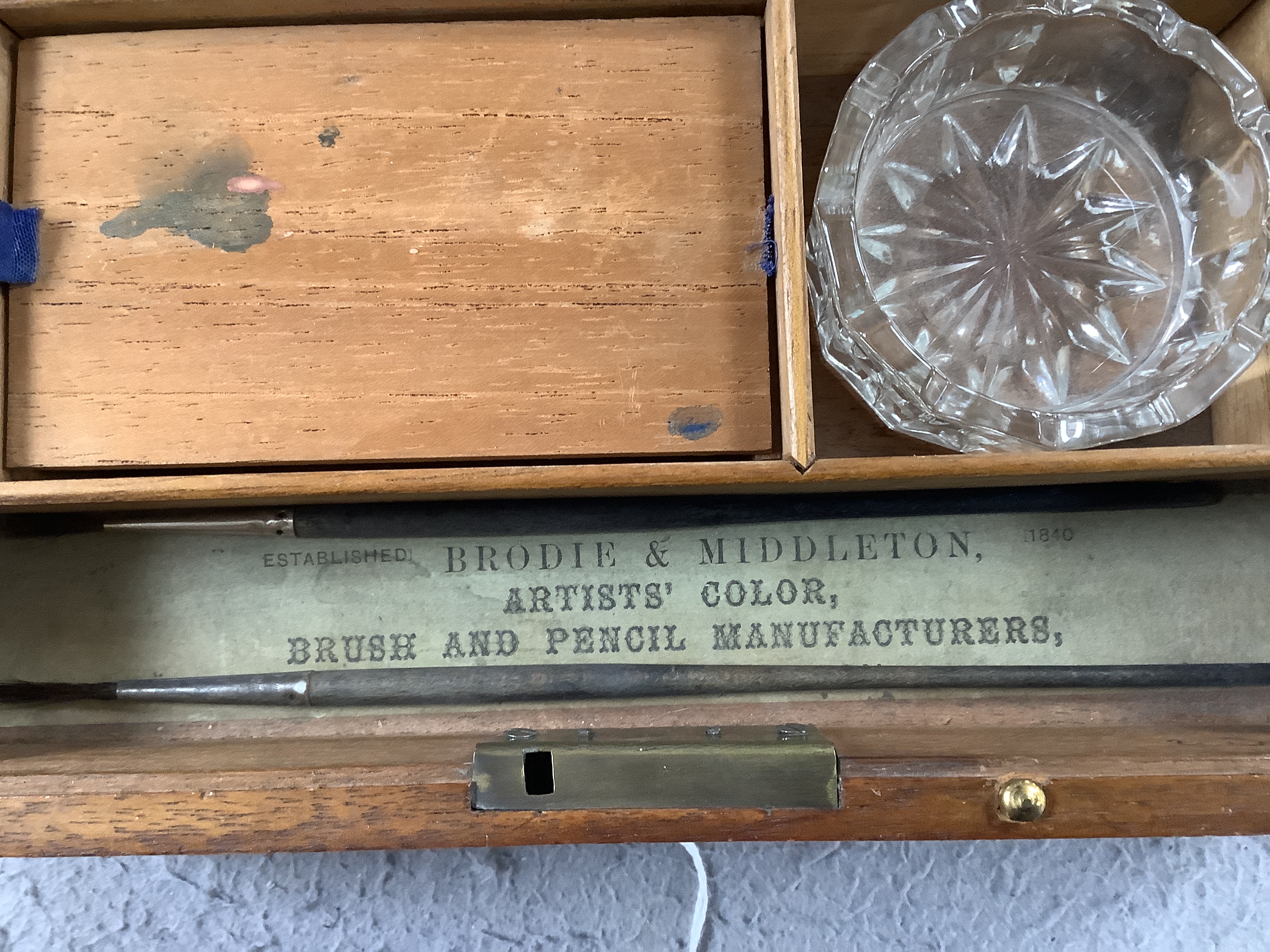 An early Victorian mahogany cased artist’s box by Brodie & Middleton